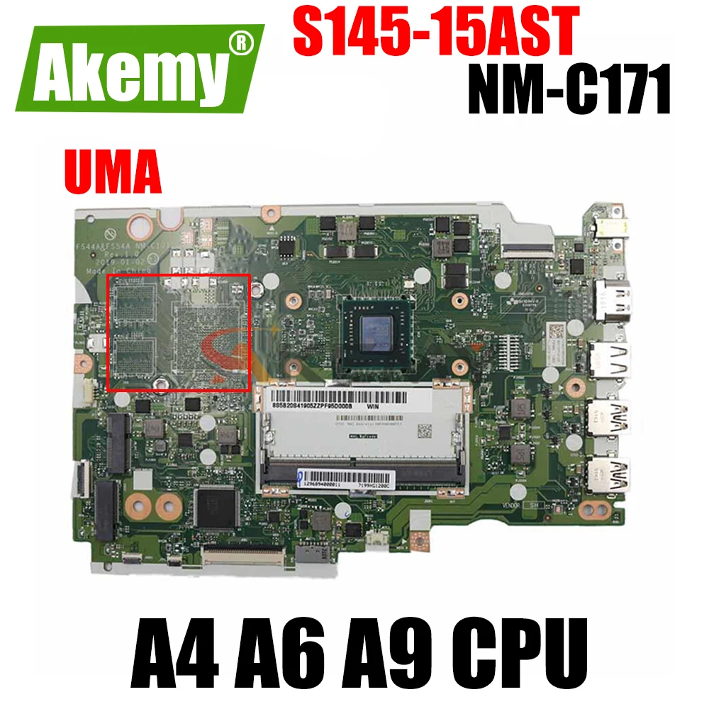 

For Lenovo IdeaPad S145-15AST Laptop Motherboard Mainboard NM-C171 Motherboard With A4-9125 A6-9225 A9-9425 CPU V2G GPU