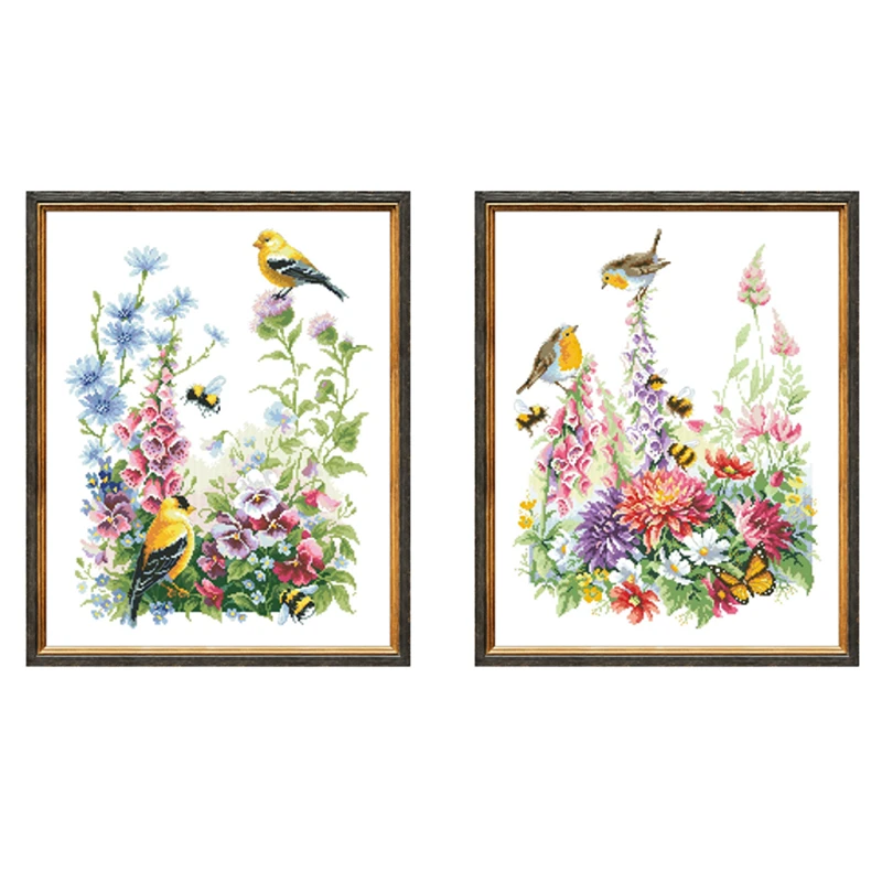 

Summer song cross stitch kit 18ct 14ct 11ct unprint canvas fabric cloth cotton thread embroidery DIY handmade