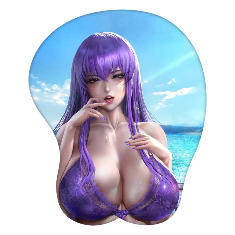 

3D коврик для мыши Busujima Saeko, подставка под запястье, Настольный коврик для мыши, игровой аксессуар