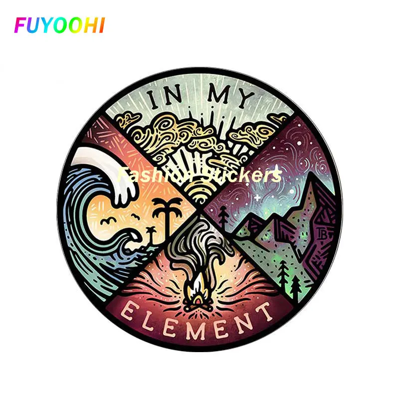

Наклейки FUYOOHI на мой элемент, автомобильные наклейки, водонепроницаемые устойчивые к царапинам наклейки, виниловые наклейки для ноутбука, декор багажника, Стайлинг автомобиля