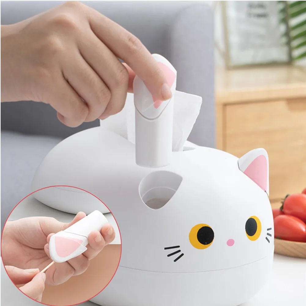 

Cute Cat Tissue Box Desktop Toilet Paper Holder Kitchen Bathroom Napkin Storage Box Wc Paper Container Nordic Style Toothpick