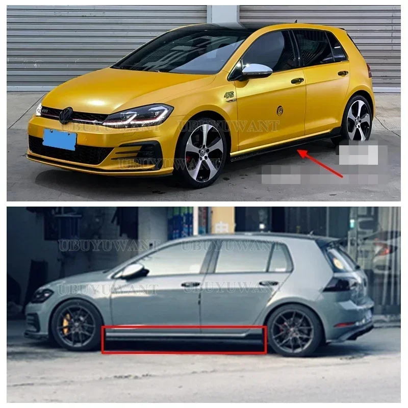 Для VW Golf 7 MK7 5 MK7.5 TSi TDi R-Line 2014-2017 GOLF 4 шт. T C R Style ABS гоночный автомобиль Bodykit боковые