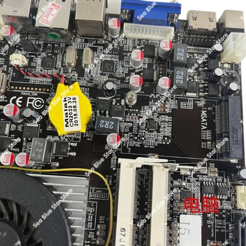 Фото Промышленная материнская плата для кассового аппарата Ltx-BDWX11Ai5-5250uitx17*17, б/у, демонтированная №5