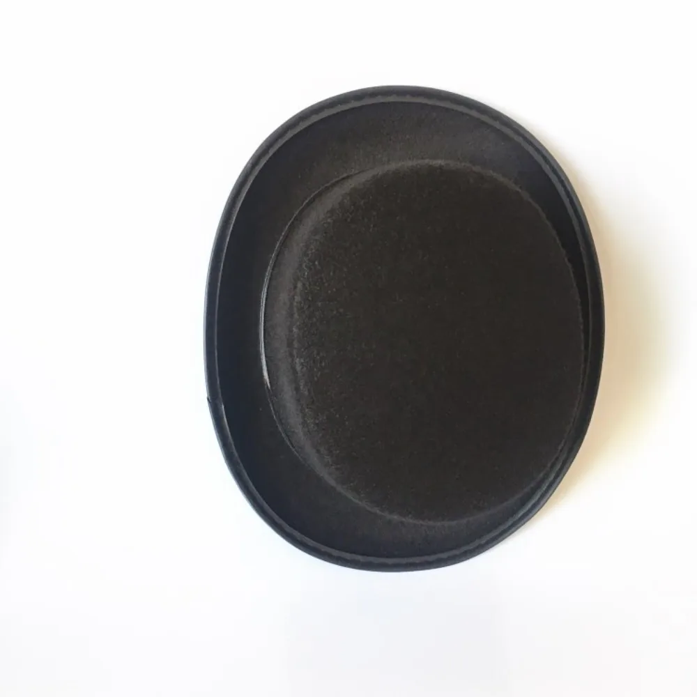Роскошный тканевый черный цилиндр элегантный аксессуар для костюма джазовая