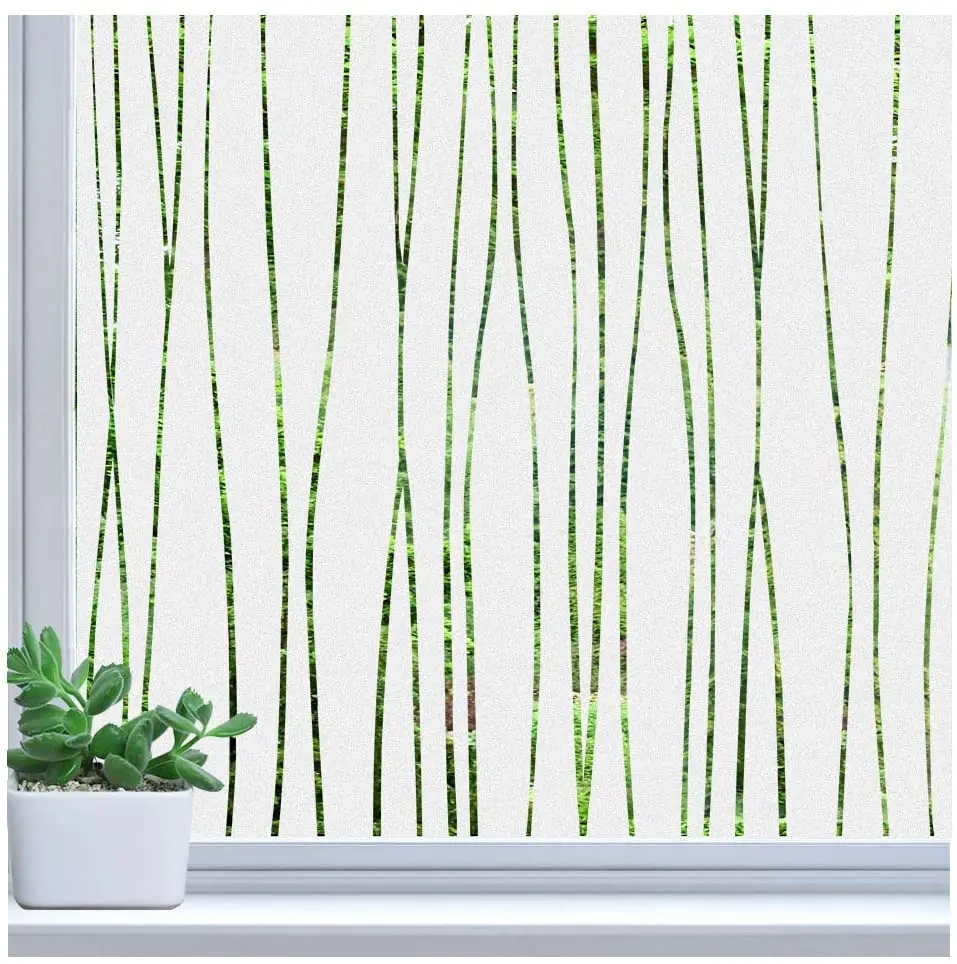 

New Style 3D Decorative Privacy Window Film Heat Control Blackout Frosted Window Sticker Glass Vinyl Adhesive Film For Home