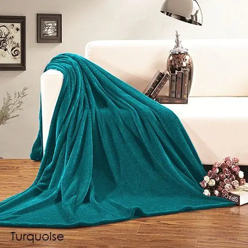 

All Season FLEECE BLANKET All Sizes KINGCAL Turqouise