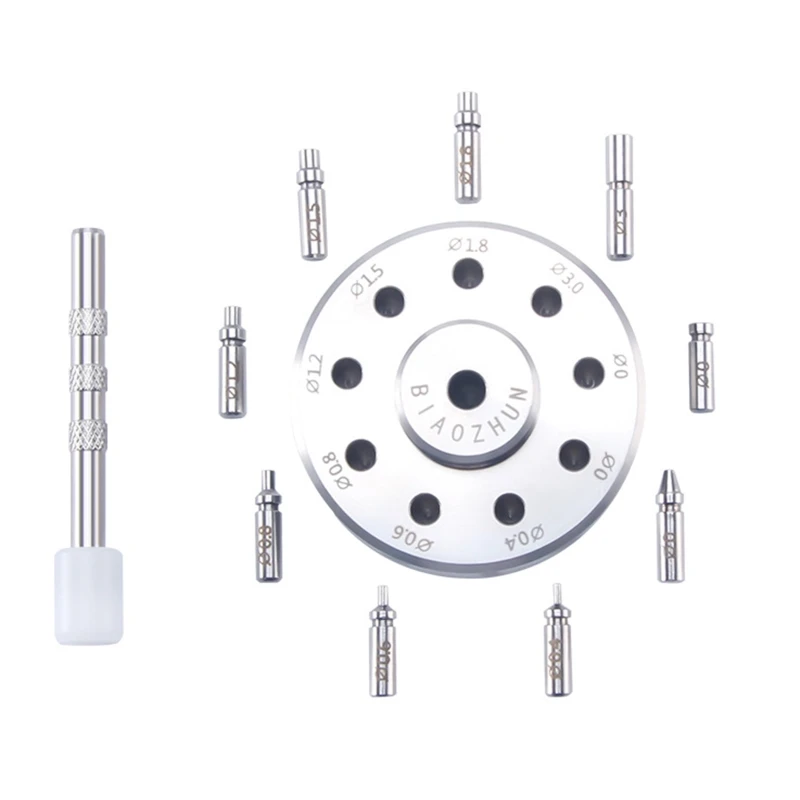 

Watch Hand Repair Tool All Steel Watch Pointer Installation Holder 0-3.0MM Hour/Minute/Second Watch Press Set DIY Kit
