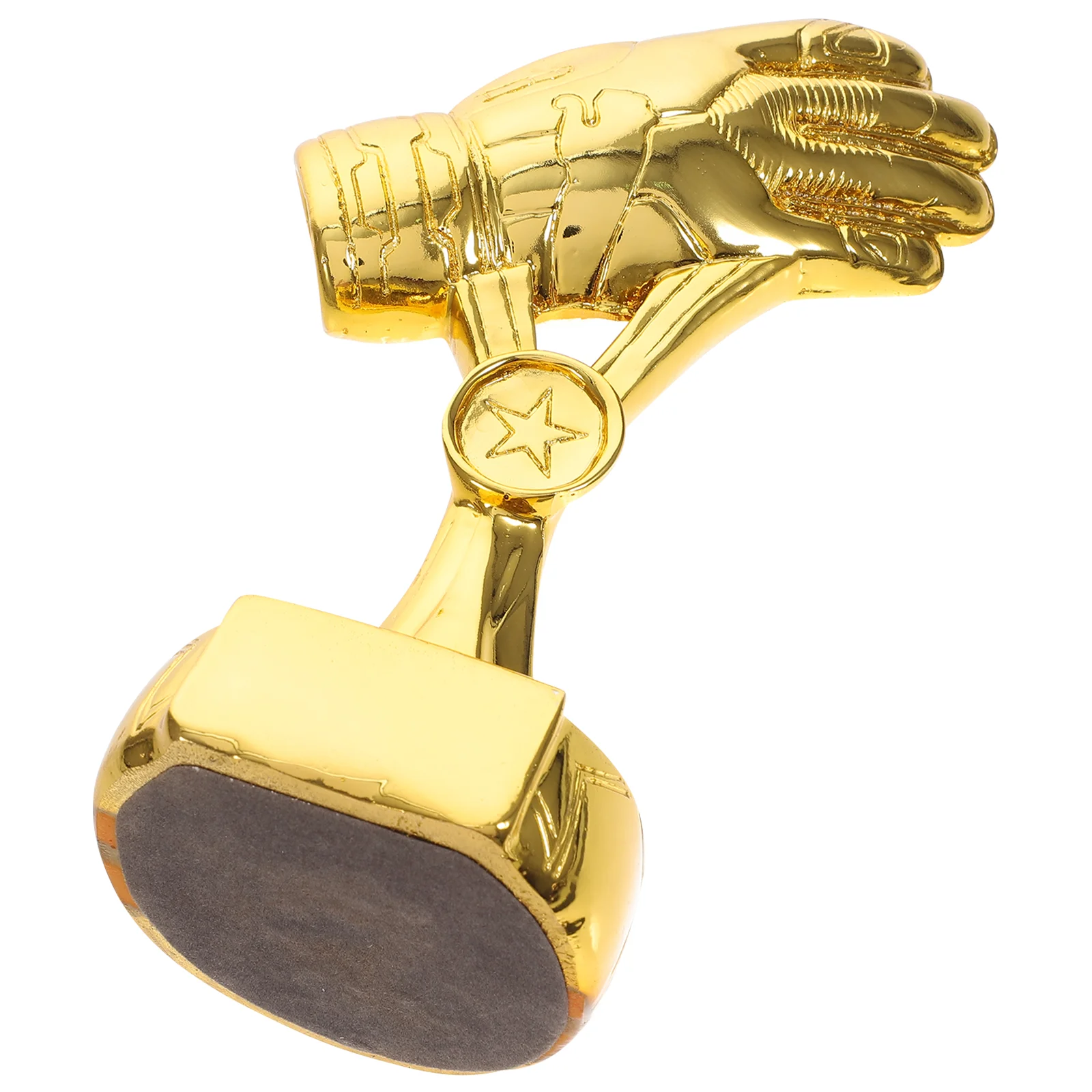

Glove Trophy Goalkeeper Football Competition Prize Ornament Desktop Soccer Gift Exquisite Wear Resistant Table Decor Match