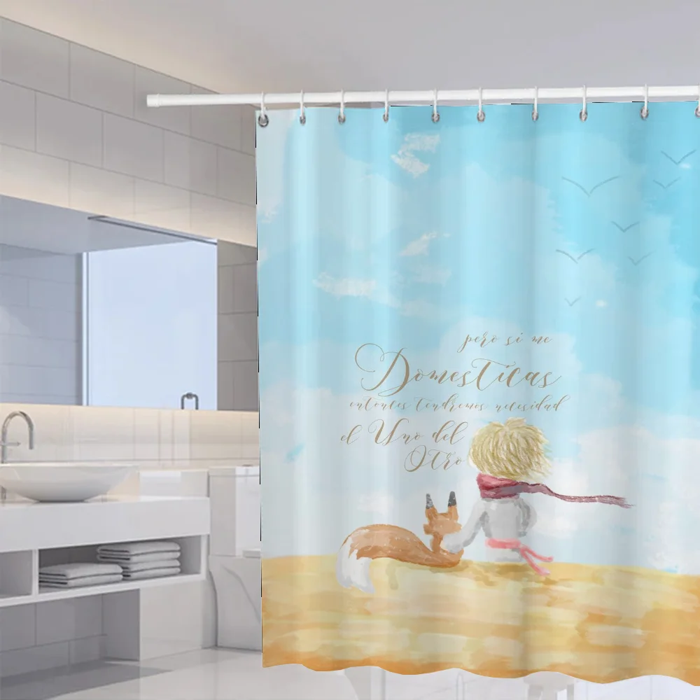 Занавеска для ванны Princekin в современном стиле с полосатым узором