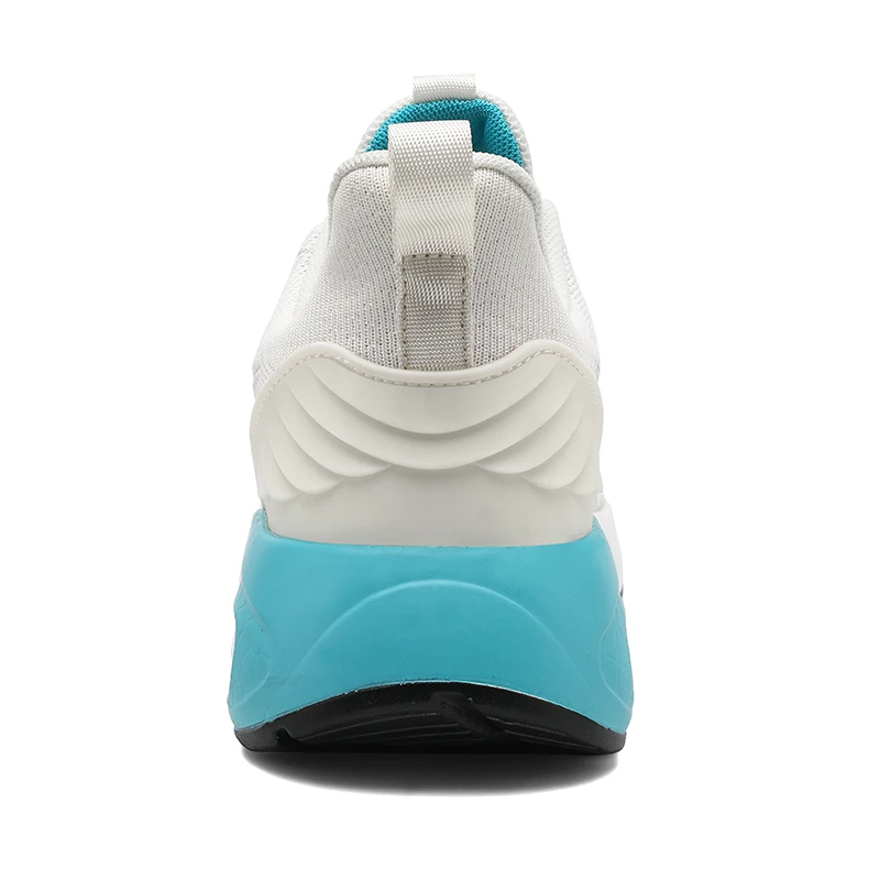 New Men's Sports Shoes Flying Woven Men's Air Cushion Sports Shoes Non-slip Wear-resistant Running Shoes Size 39-44