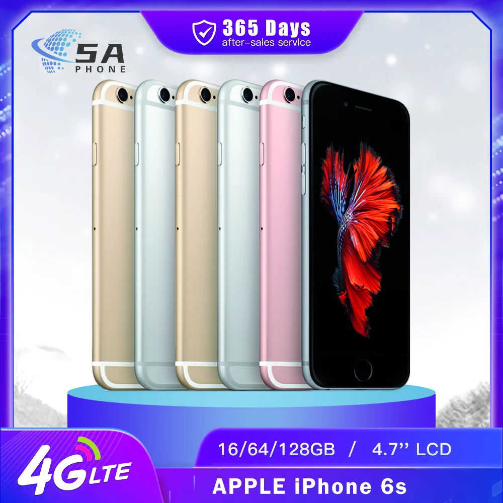 Смартфон Apple iPhone 6s, 2/16ГБ, 2/64ГБ, 2/128ГБ, global, Б/у | AliExpress
