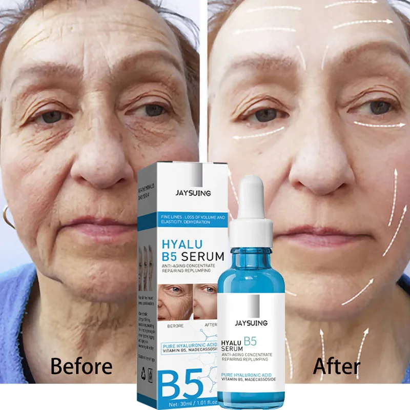 

Instant Anti Wrinkle Face Serum Hyaluronic Acid B5 Anti Aging Lift Firm Fine Lines Remover Dark Circle Skin Brighten Essence