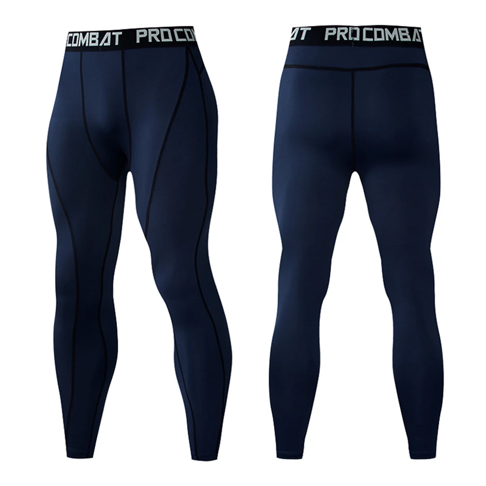 Мужские Леггинсы для бега спортзала фитнеса компрессионные штаны мужские