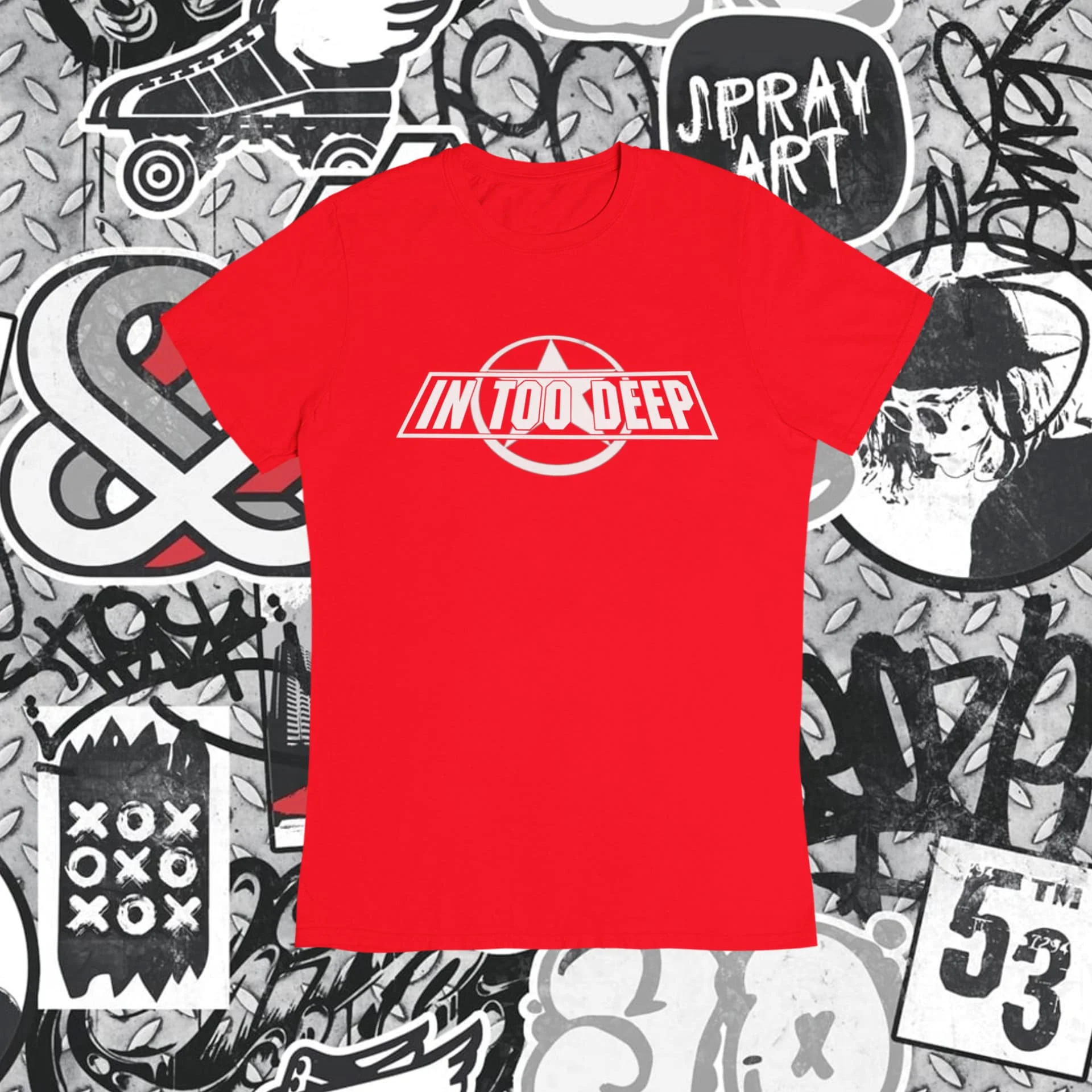 Футболка с надписью Sum 41 In Too Deep для фанатов рок-поп-панк и эмо-музыки мотивация