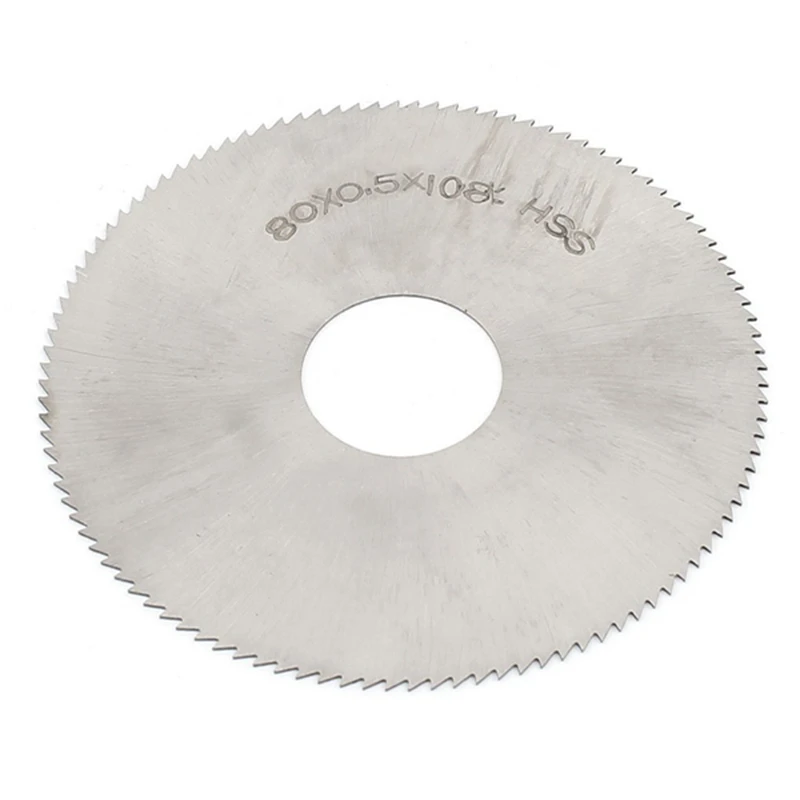 

High Speed Steel 108T Slitting Saw Blade 80Mm X 0.5Mm X 22Mm & 72 Teeth HSS 80 Mmx0.5 Mm X 22 Mm, Longitudinal Saw Blade