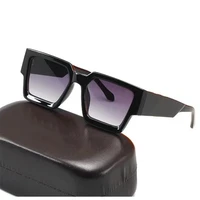 luxury wide legged big frame sunglasses for men fashion square brand glasses wholesale recreational sunshade for men and women