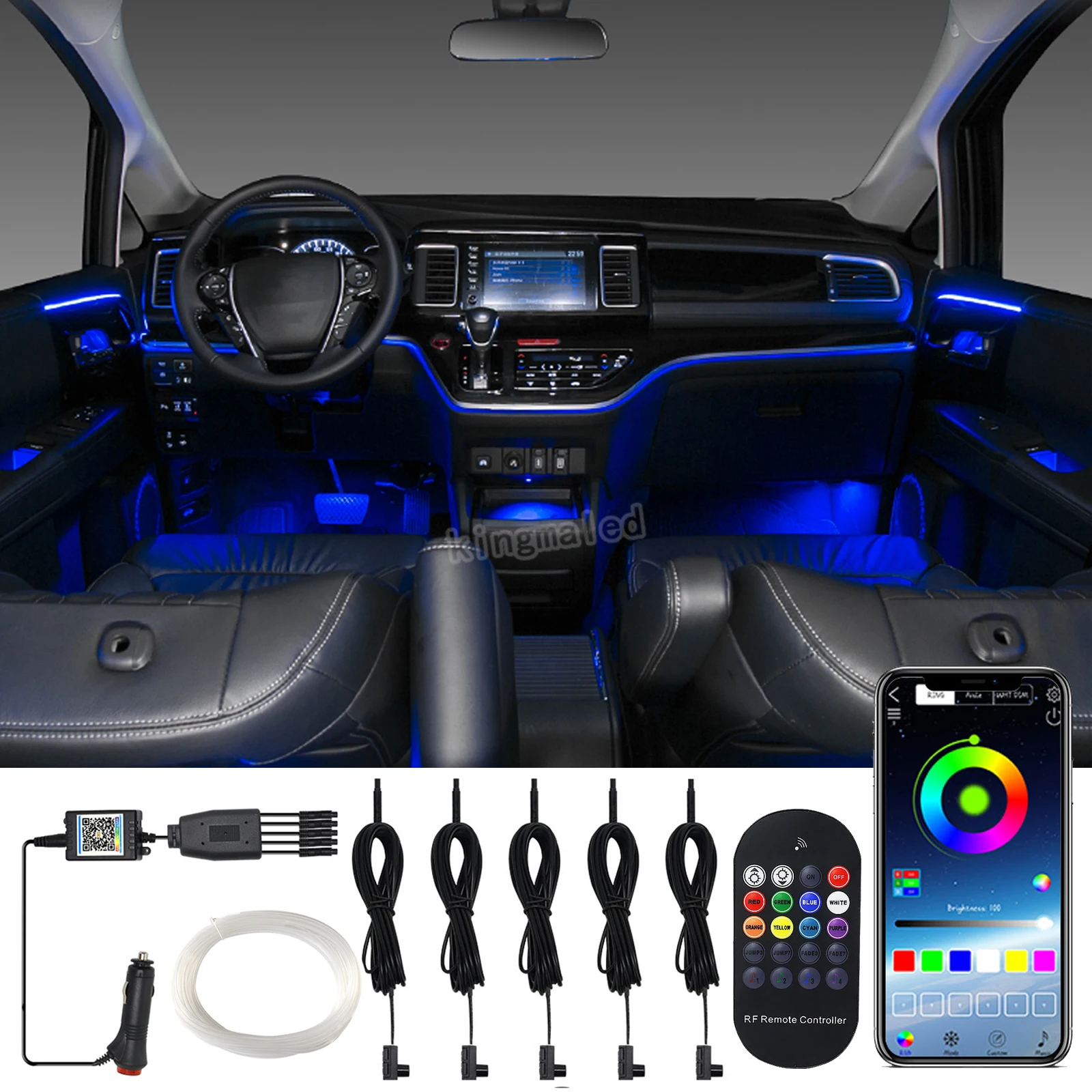 12 В постоянного тока 1 5 Вт Φ источник RGB лампочка-излучатель с оптоволоконным