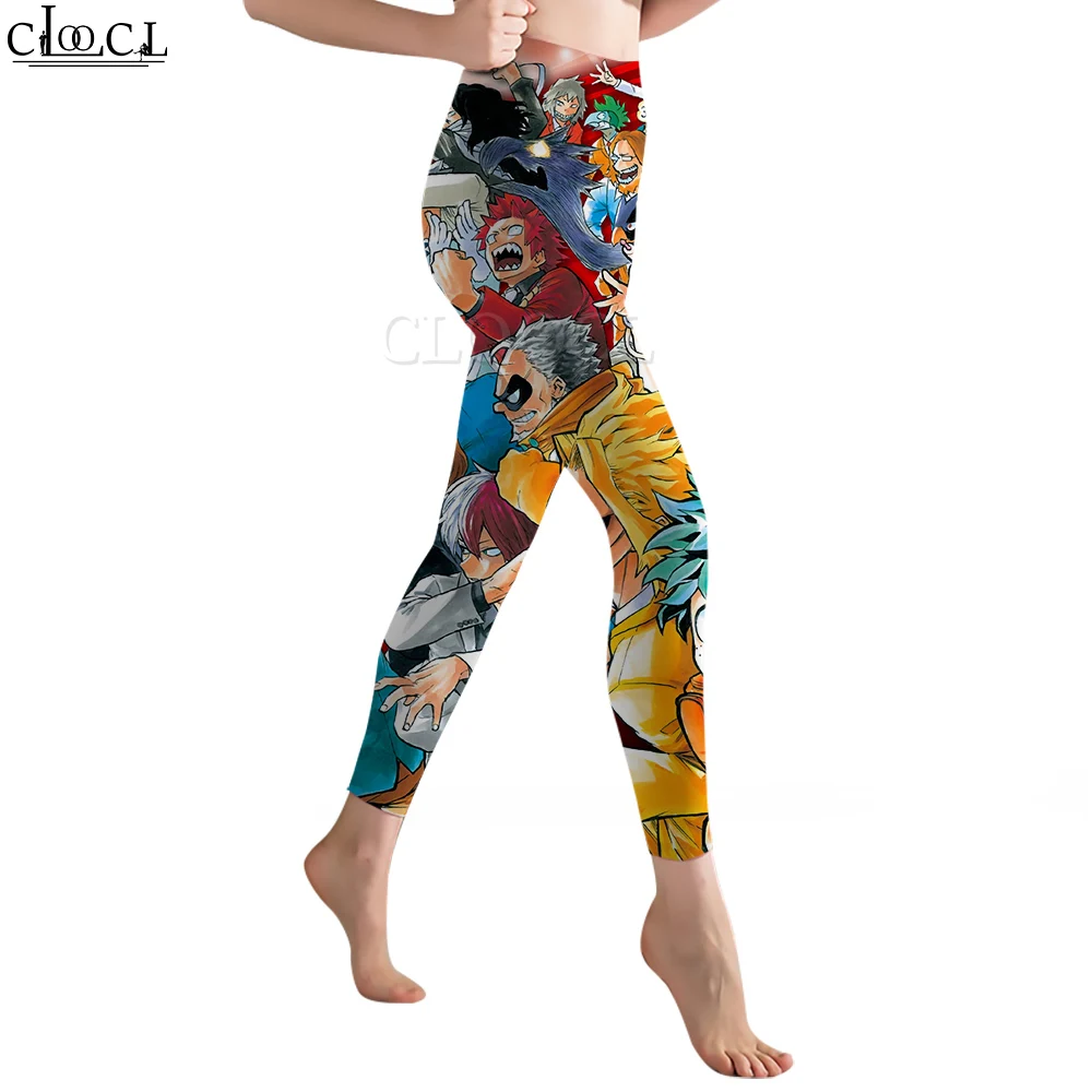 CLOOCL Anime Women Legging My Hero Academia Pattern 3D Printed Trousers High Waist Elasticity Legging Yoga Pants Sportswear