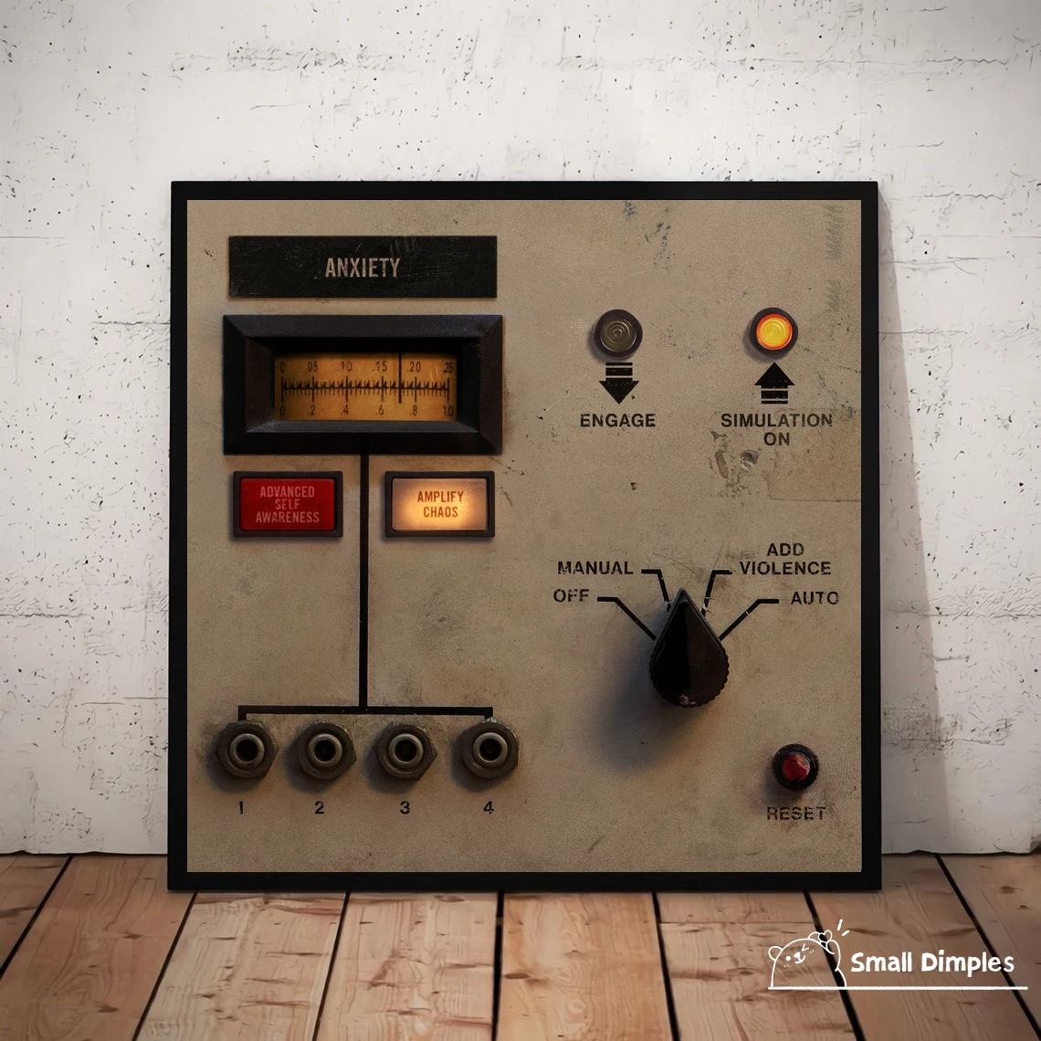 Альбом для ногтей Добавить агрессию 9 дюймов плакат холст Художественная печать