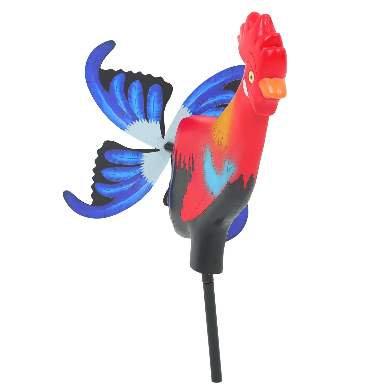 

Decorative Garden Pinwheel Rooster Shape Decor Farm Windmills Children Random Style