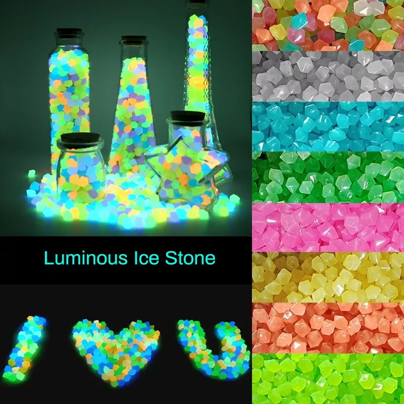 

Pcs Garden Decoration Pebbles Luminous Stone Glow In Dark Decorative Pebbles Outdoor Fish Tank Aquarium Decoration
