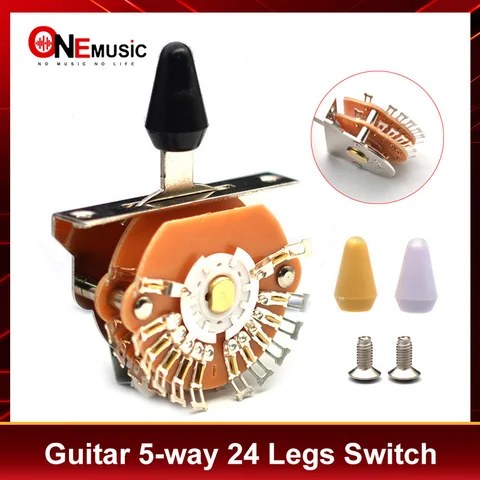 3-цветный наконечник, суперфлейта, 5-позиционный переключатель звукоснимателя с 24 ножками, 4-полюсная двойная Пластина для гитары ST/TL черного/цвета слоновой кости/белого цвета
