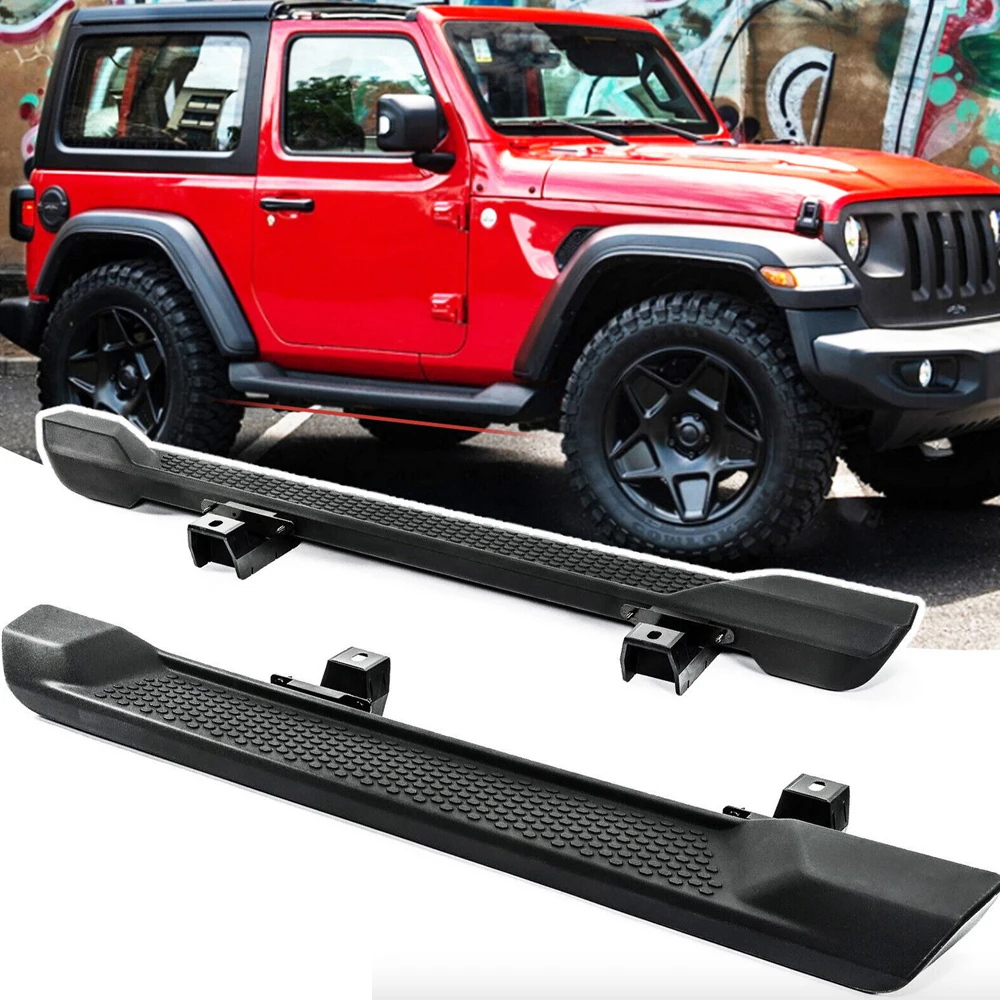 Подножки для Jeep Wrangler JL 2018-2023 2 двери черные боковые модифицированные детали
