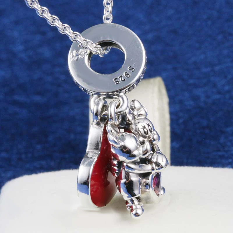 

Classic Mini Mouse Charms 925 Sterling Silver Bead Love Pendant Fit Original Pandora Bracelet Women DIY Jewelry Gift