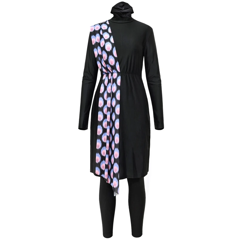 Modest Swimsuits Muslim Swimwear Swimsuit Long Sleeve Swimming Three Pieces Sets