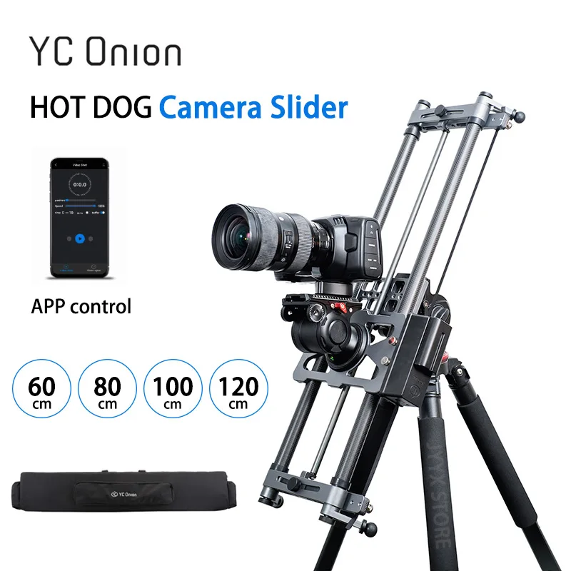 

YC лук хот-дог механизированная камера Slider Track Rail System для Gimbal DSLR App Control