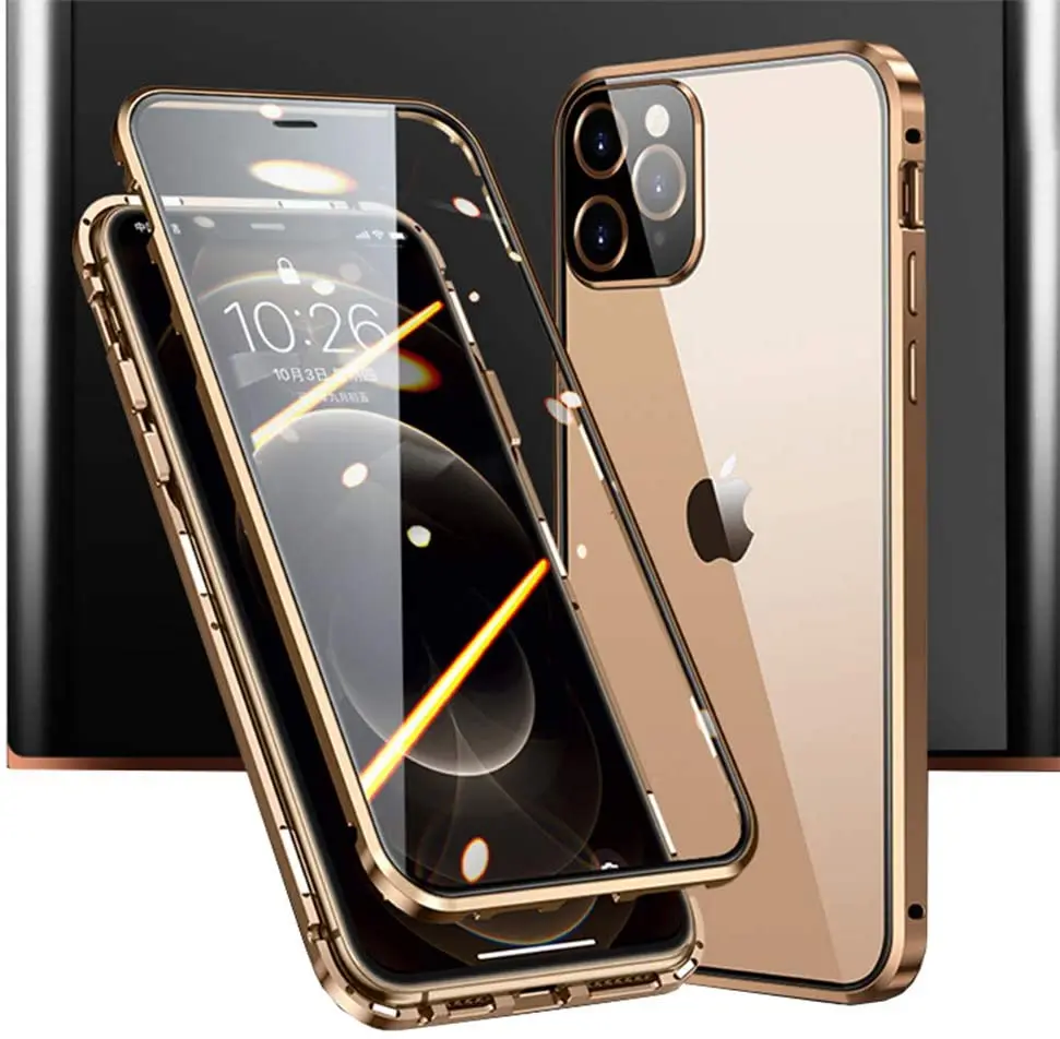 

360 Full Double-Sided HD Tempered Glass Case For IPhone 15 15Promax 14 Plus 13 12 11 Pro Promax Mini X XS XR SE2020 Phone Cover