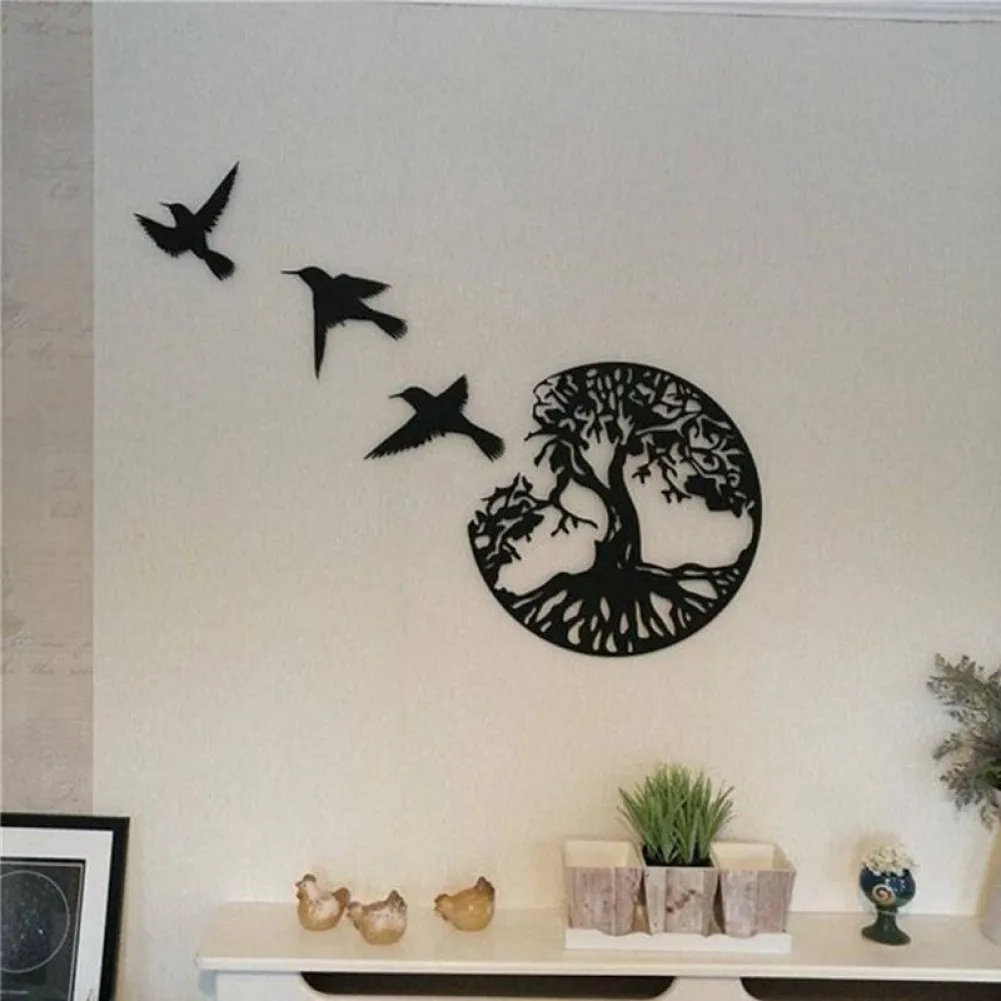 

Tree Of Life Metal Wall Hanging Décor Bedroom Living Room Decor Metal Wrought Iron Hanging Ornament Home Background Wall Decor