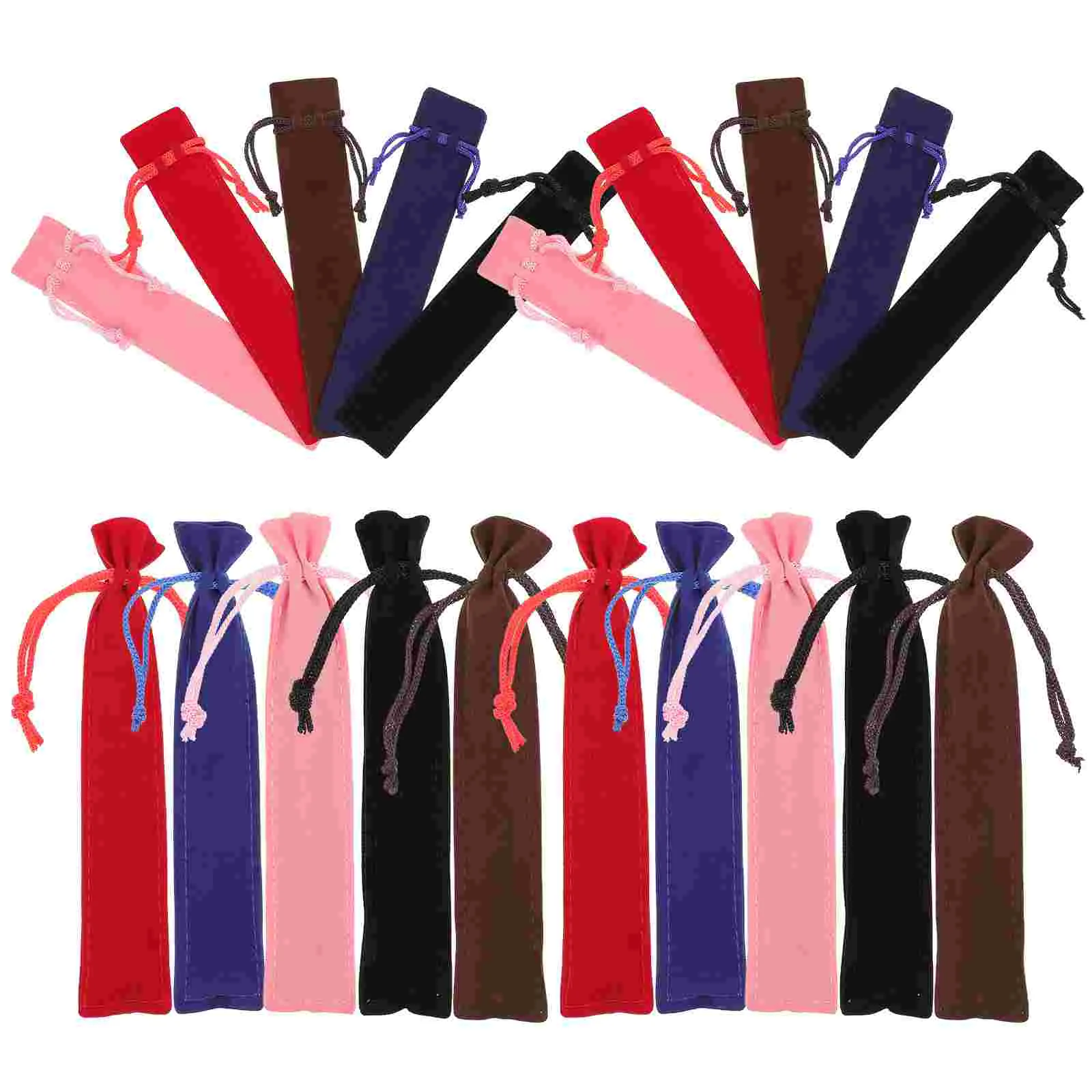 

20 Pcs Pen Protective Sleeve Jewelry Bags Drawstring Case Thicken
