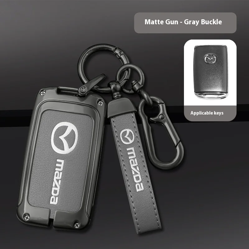 Автомобильный ключ из цинкового сплава для Mazda Axela Atenza 3 2 6 CX3 CX5 CX30 CX8 CX9 MX5 RX7 RX8 SKYACTIV, защитный чехол для дистанционного ключа автомобиля