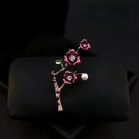 classical chinese style flower brooch for women suit retro exquisite flower corsage cheongsam pin accessories rhinestone jewelry
