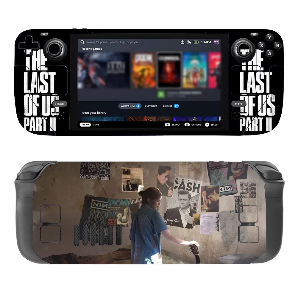 

The Last Of Us Style Vinyl Sticker For Steam Deck Console Protector Game Accessories Skin Sticker
