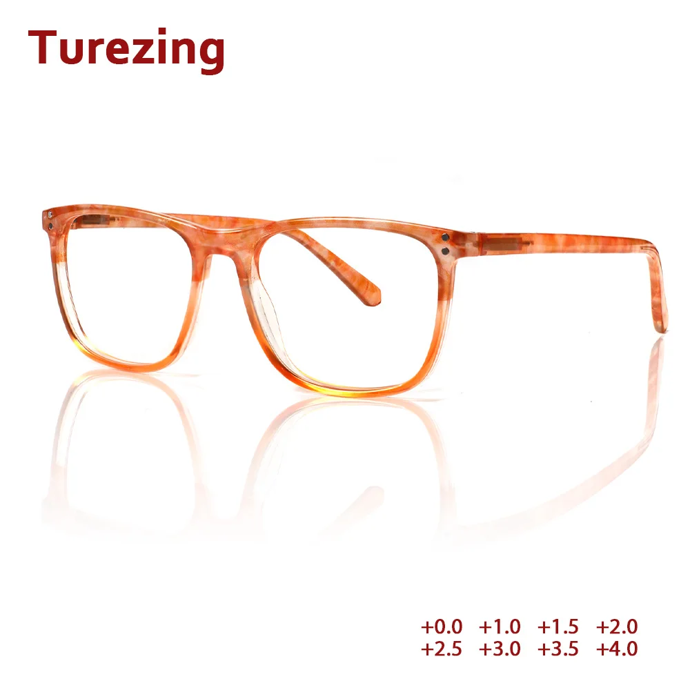 Turezing очки для чтения мужчин и женщин в квадратной оправе HD линзы ультралегкие