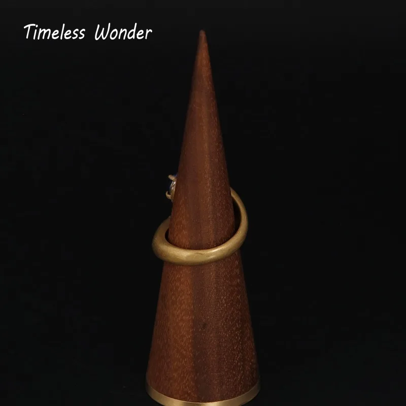 Женские коктейльные кольца с геометрическим цирконом в стиле K-POP