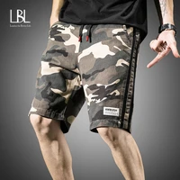 lbl 2022 mens shorts summer cargo shorts fashion knee length drawstring men shorts cotton camouflage work bermudas masculina 5xl