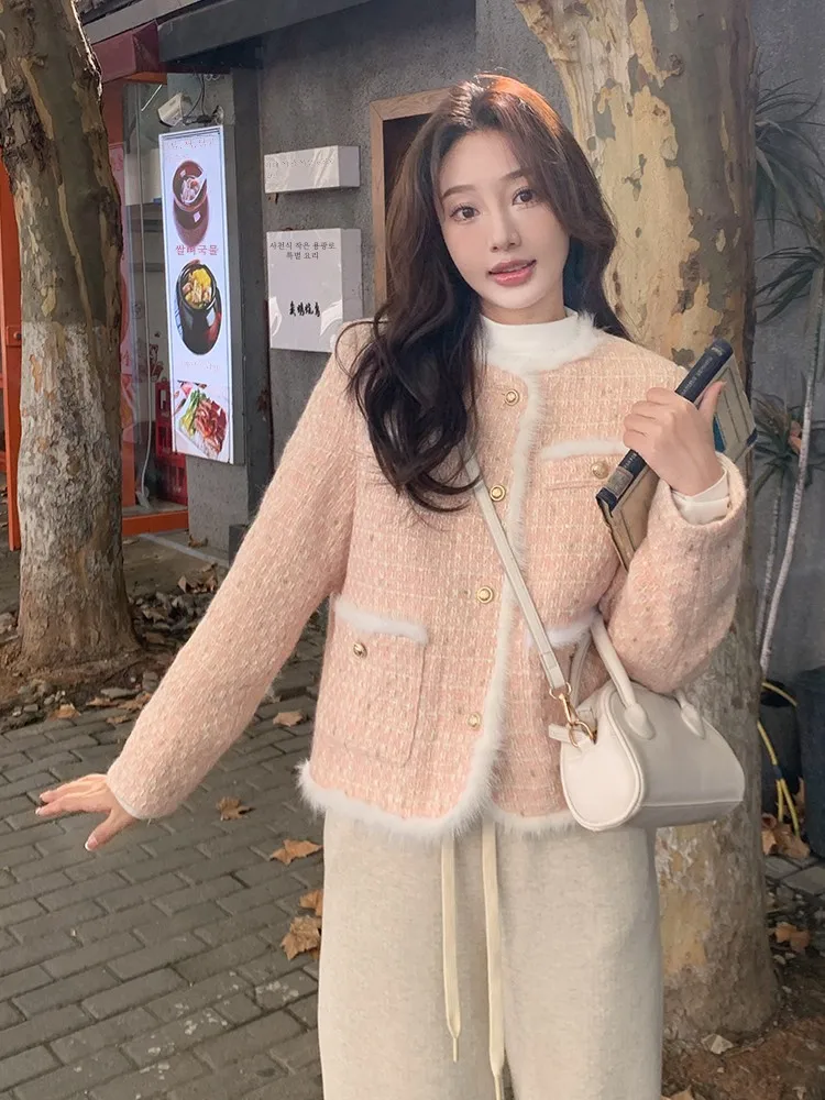 Розовый изящный 90-белый утиный пух пуховик для отдыха верхняя одежда женщин