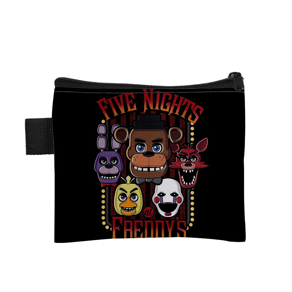 

new Five Nights At Freddy's Teddy Bears Coin Purse Card Case Coin Organizer Key Case for Primary and Secondary School Students