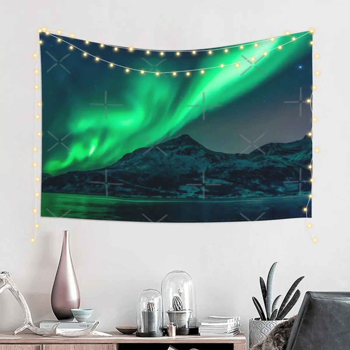 

Aurora Borealis (Northern Lights) Wall Decor Tapestry Holiday Etc. Birthday Gift Polyester Birthday Gift Delicate Multi Style