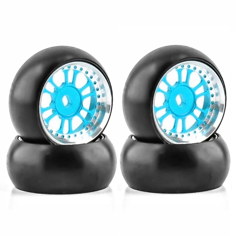 Hard Plastic Drift Tire Tyre Metal Wheel Rims Stronger For Wltoys 284131 K969 K989 Kyosho Mini-Z 1/28 RC Car Upgrades Parts 2