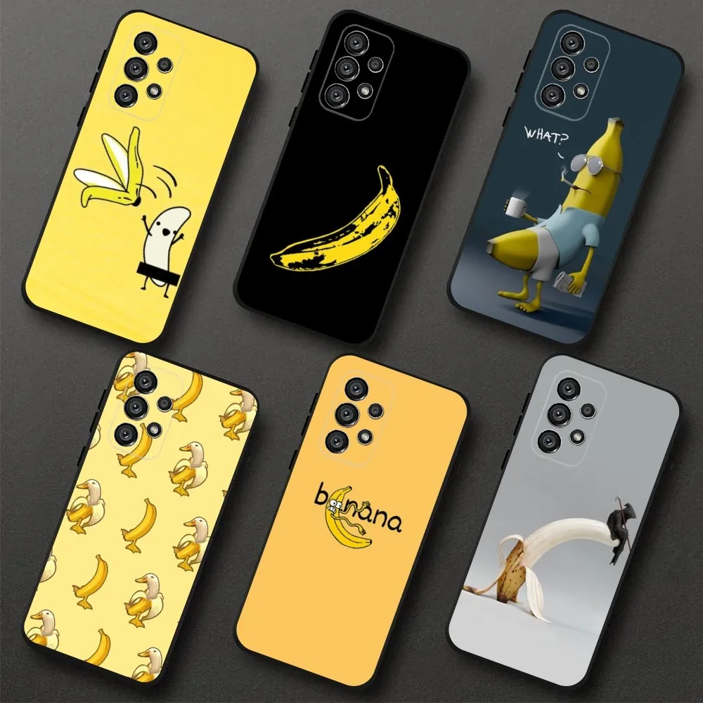Эстетический чехол-банан для телефона Samsung Galaxy A20 A21s A22 A31 A32 A52 A53 A72 73 A80 A91 Мягкий