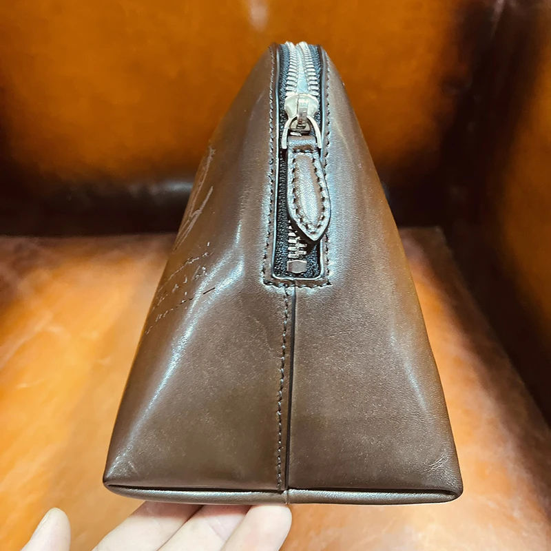 Новинка 2019 мужская кожаная сумка-клатч большой вместимости модный тренд для