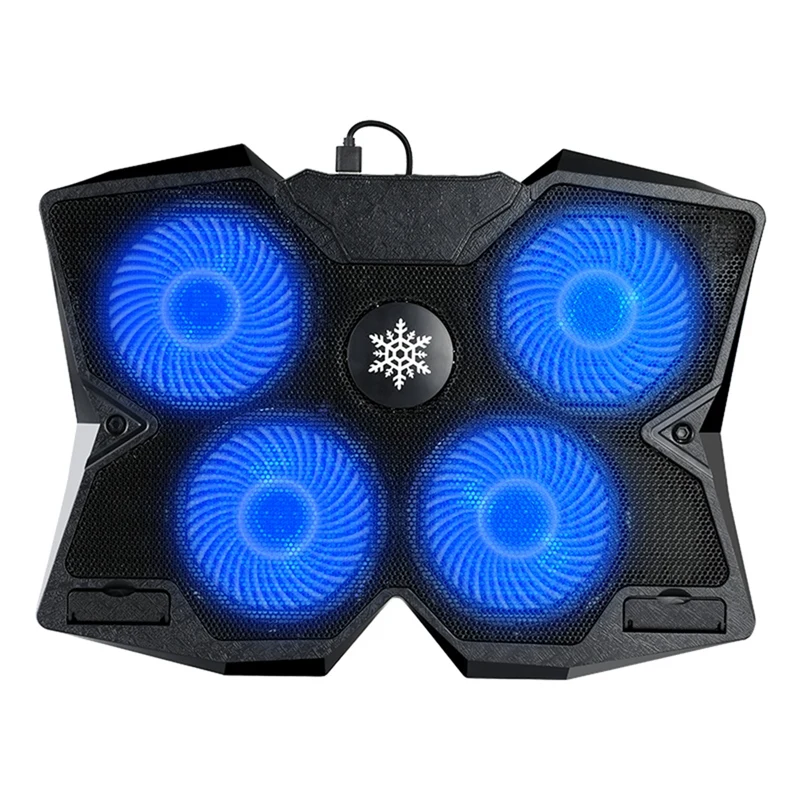 Cooling Fan Stand Mat Quiet Laptop Cool Pad Blue LED USB Notebook Cooler With 4 Fans For Laptop Notebook Cooling Fan Stand Mat Quiet Laptop Cool Pad Blue LED USB Notebook Cooler With 4 Fans For Laptop Notebook