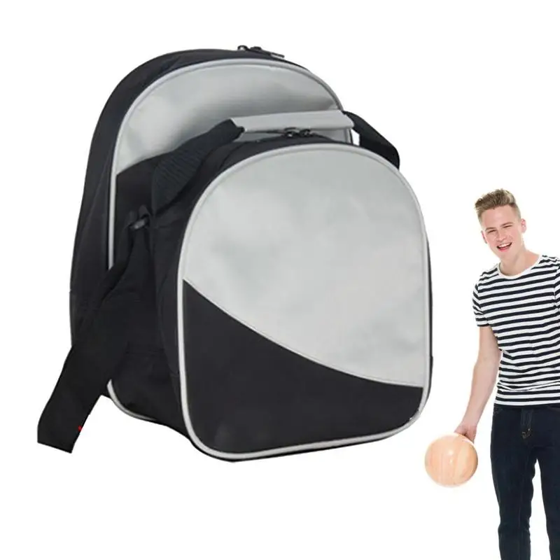Bowling Ball Bag Mens Bowling Tote Bag Holds 1 Bowling Ball And Small Accessories Fits A Pair Of Shoes Up To Mens Size 10