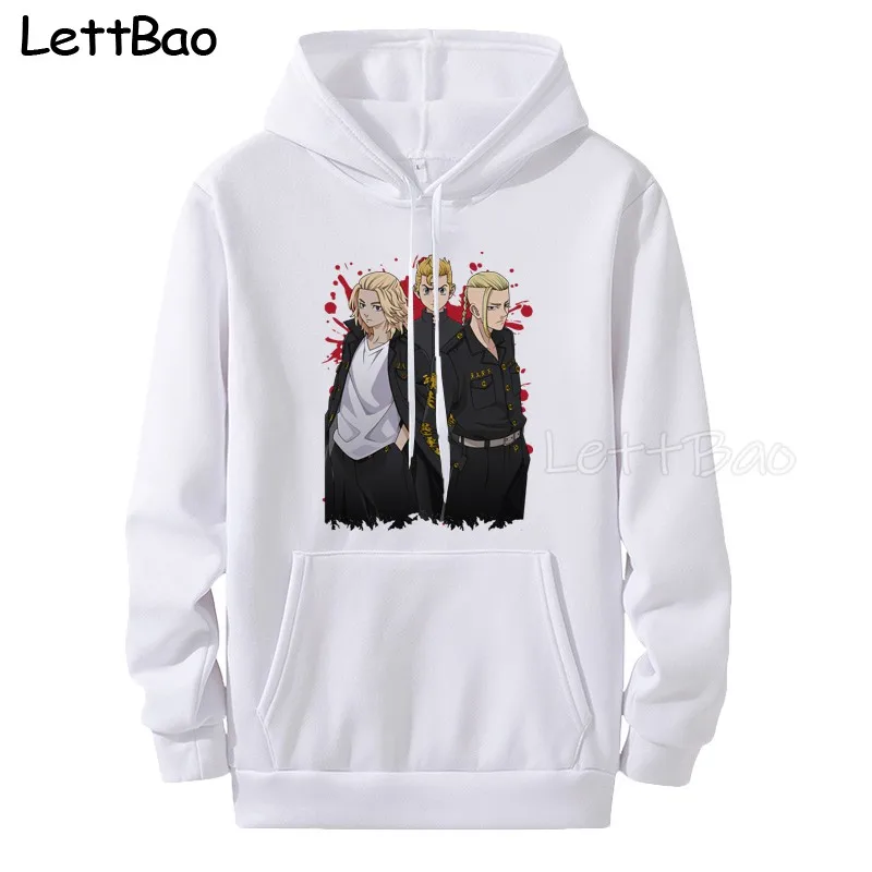 

Толстовка мужская оверсайз с мультяшным рисунком, в японском стиле