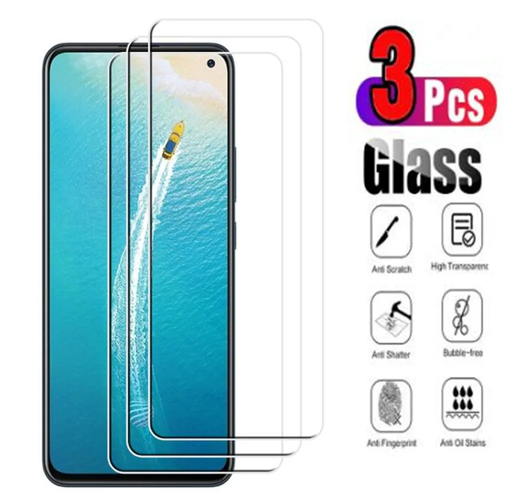 

Защитное стекло для Vivo iQOO 3 5 U1 U1x U3 Z1 Z1x S1 Pro S5 U1 U10 U20 U3 U3x V15 V17 Neo X27, 3 шт., защитная пленка для экрана из закаленного стекла