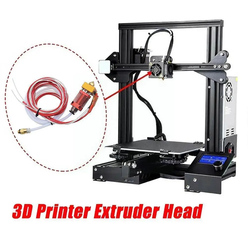 

Φ/cr10/cr10s 1,75 мм J- Hotend Kit алюминиевый тепловой блок с нагревателем термистора для 3d принтера с соплом 0,4 мм Par P0z9